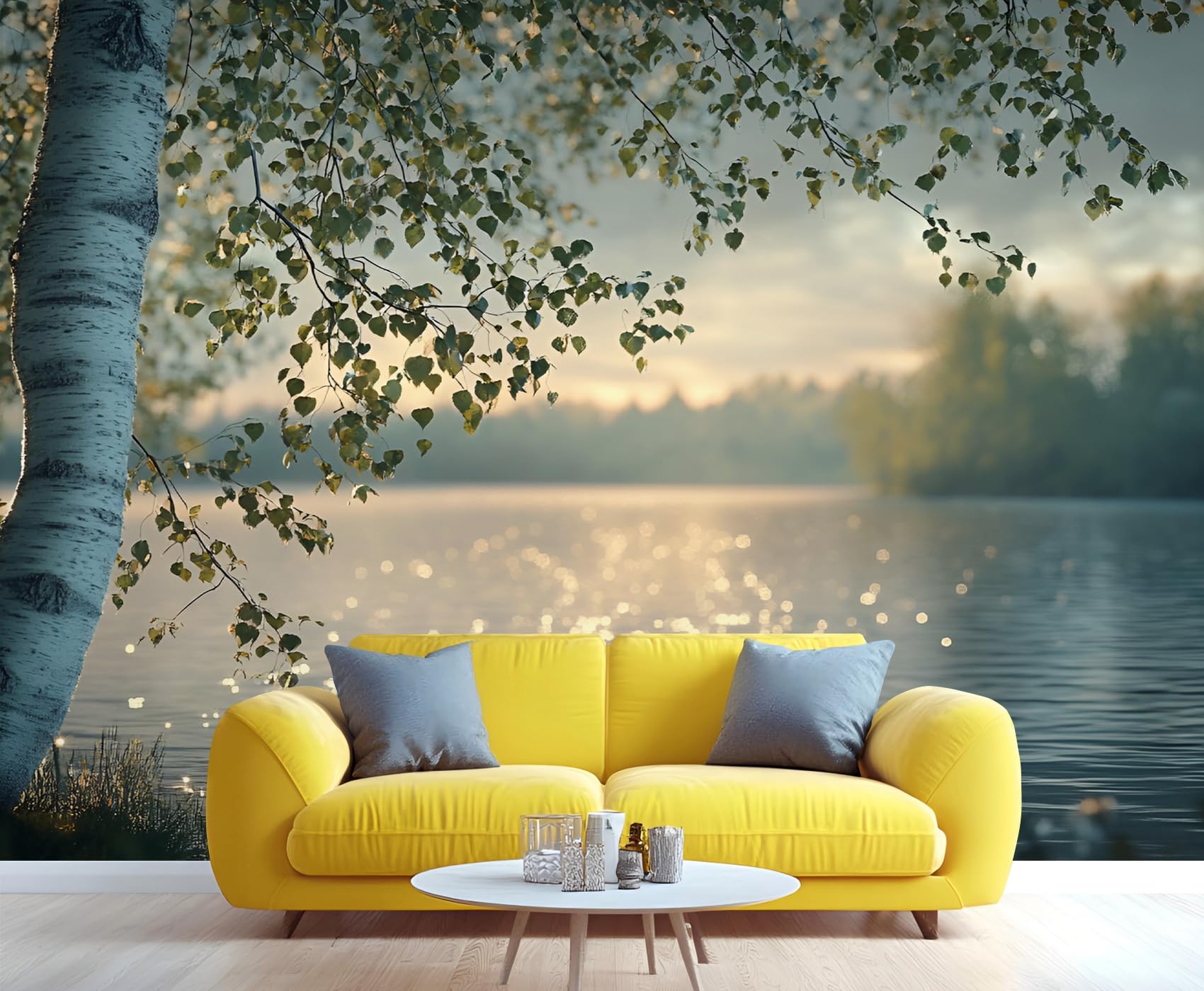 Wooden Board Plank Wall Mural Bedroom - 98" x 69" Murals, Distressed Wallpaper for Living Room, Wooden Board 3D Wall Murals, Vintage Mural Wallpaper (Not Peel and Stick)