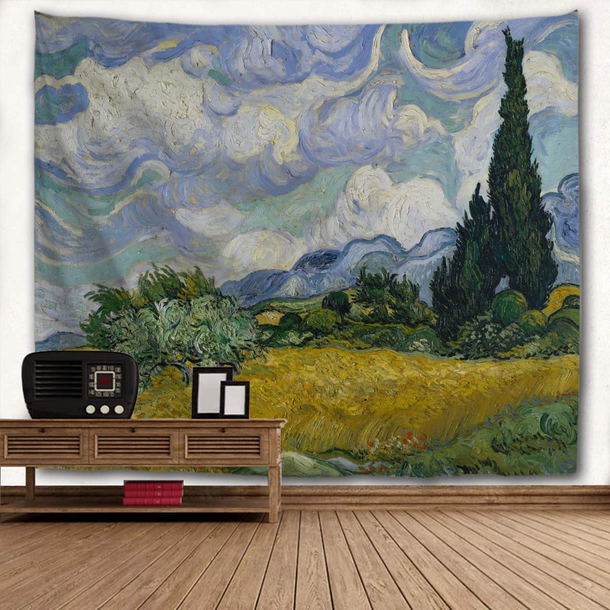 WIHVE Monet's Tapestries, Flower Women Field Argenteuil Tapestry Wall Hanging Art Home Decor for Bedroom Living Room Apartment Dorm 90 x 60 Inches