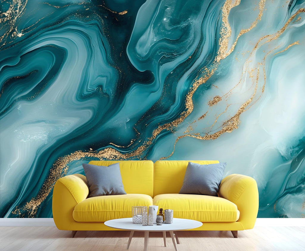 Distressed Wooden Stripes Wall Mural for Bedroom - 79" x 79" Murals, Wooden Plank Wallpaper for Living Room, Distressed Large HD Photo, Stripes Mural Wallpaper for Boys Room (Not Peel and Stick)