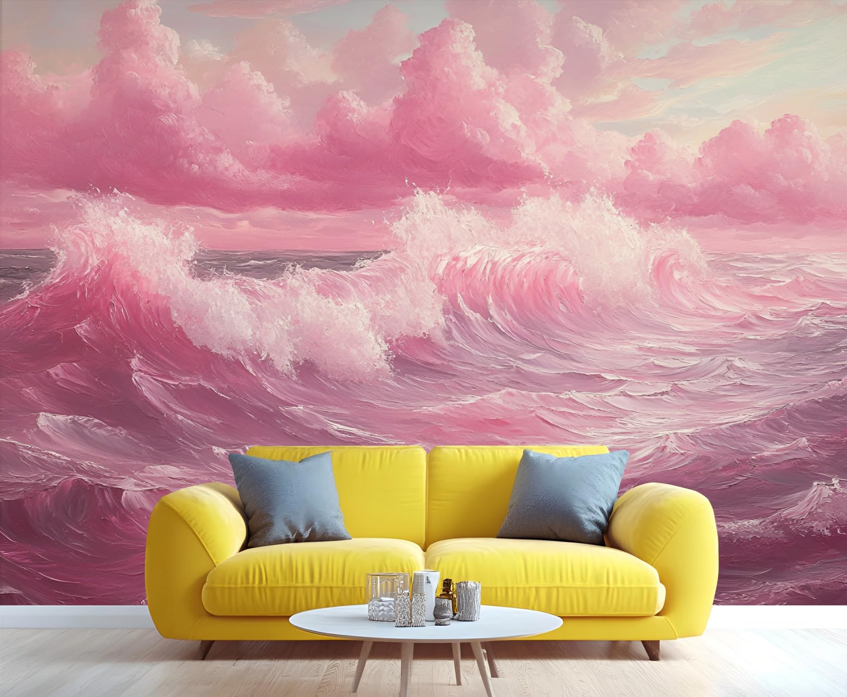 Wooden Board Plank Wall Mural Bedroom - 98" x 69" Murals, Distressed Wallpaper for Living Room, Wooden Board 3D Wall Murals, Vintage Mural Wallpaper (Not Peel and Stick)