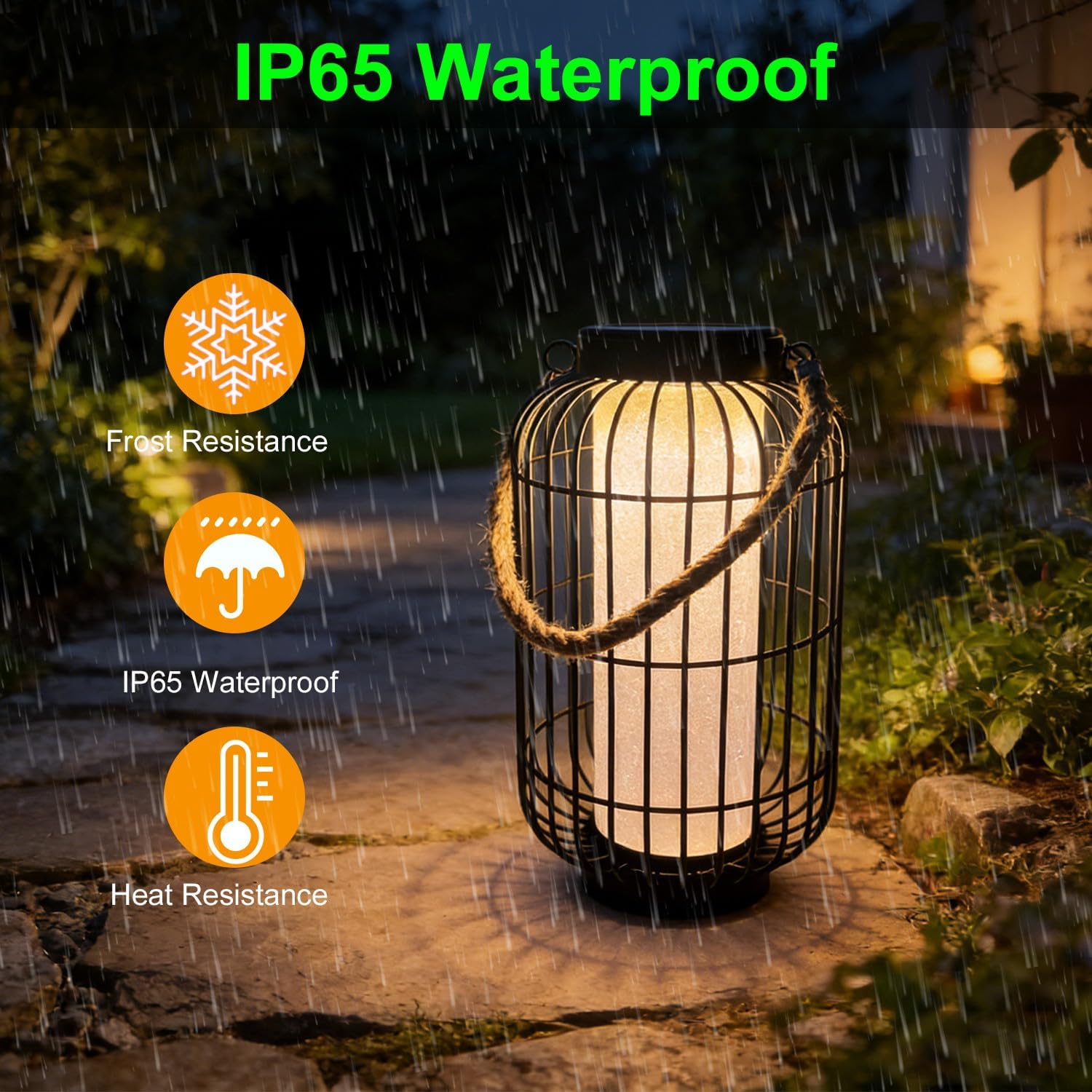 Solar Hanging Lantern Outdoor Waterproof，Retro Metal Auto On Off Table Lamp Decorative Lights for Garden Patio Porch Lawn Pathway Walkway Tabletop Decorative (1 Pack Black)
