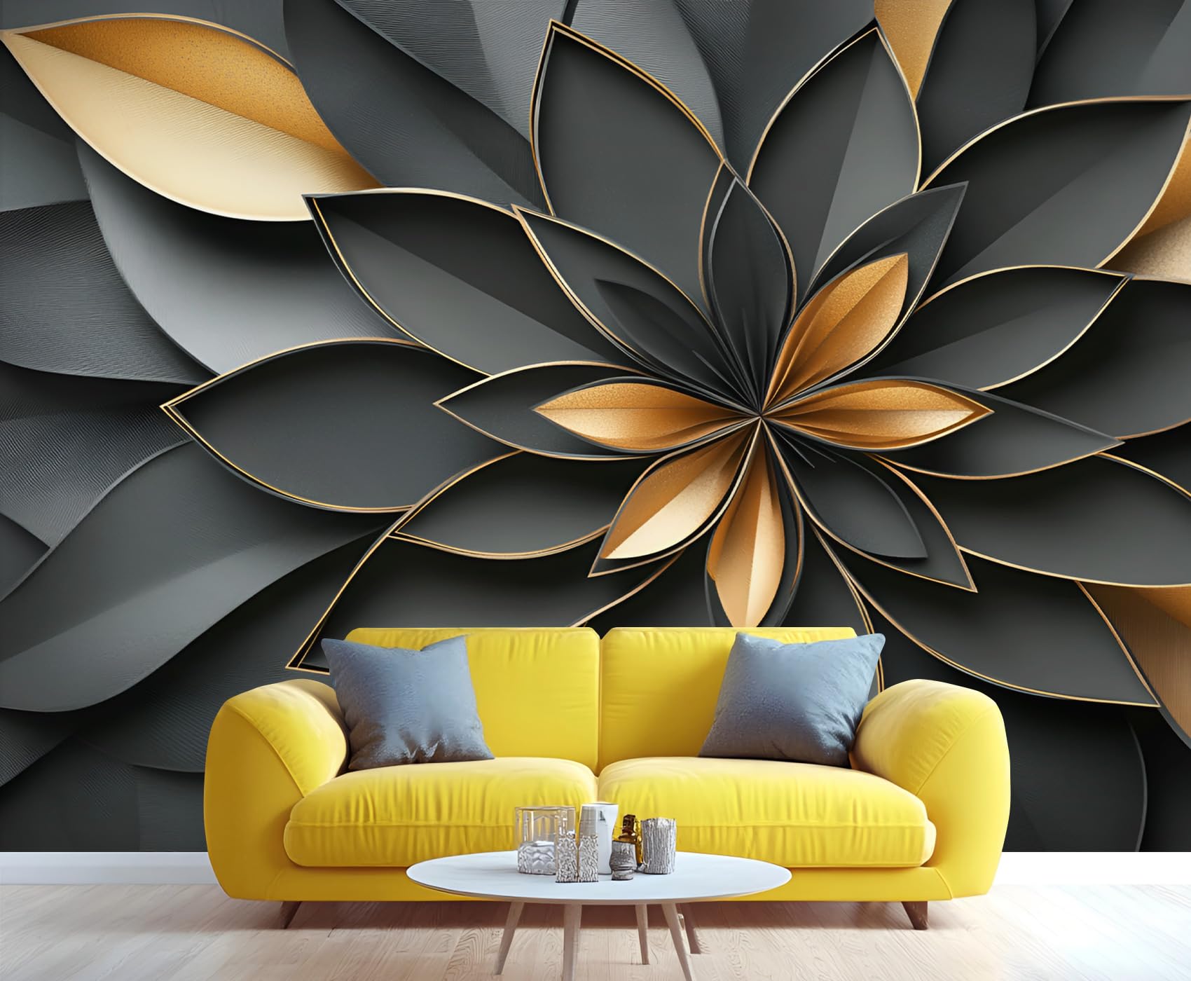 Wooden Board Plank Wall Mural Bedroom - 98" x 69" Murals, Distressed Wallpaper for Living Room, Wooden Board 3D Wall Murals, Vintage Mural Wallpaper (Not Peel and Stick)