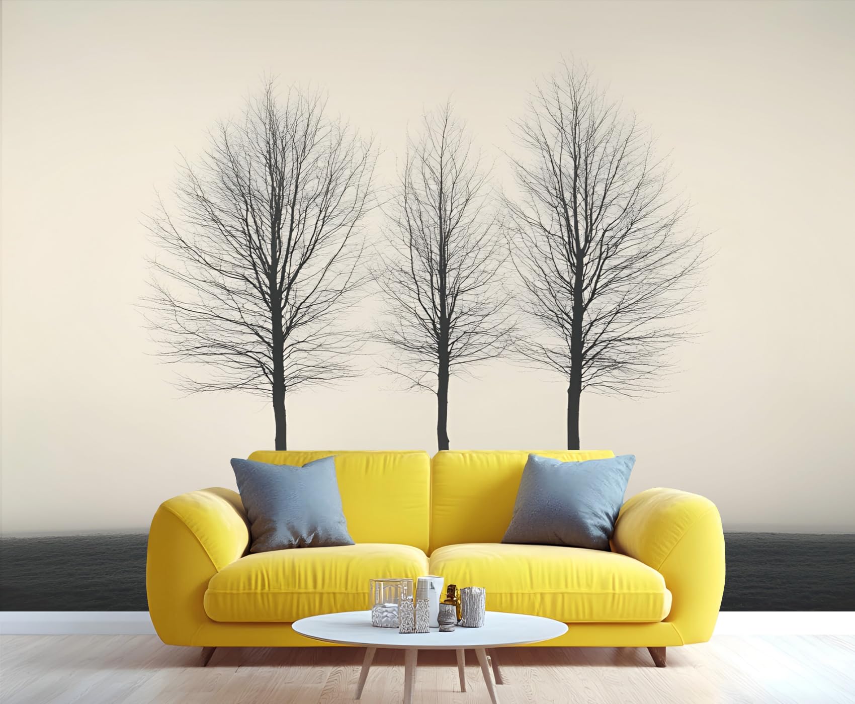Wooden Board Plank Wall Mural Bedroom - 98" x 69" Murals, Distressed Wallpaper for Living Room, Wooden Board 3D Wall Murals, Vintage Mural Wallpaper (Not Peel and Stick)