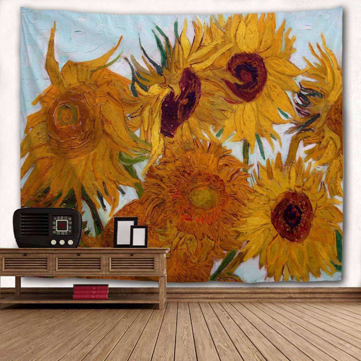 WIHVE Monet's Tapestries, Flower Women Field Argenteuil Tapestry Wall Hanging Art Home Decor for Bedroom Living Room Apartment Dorm 90 x 60 Inches