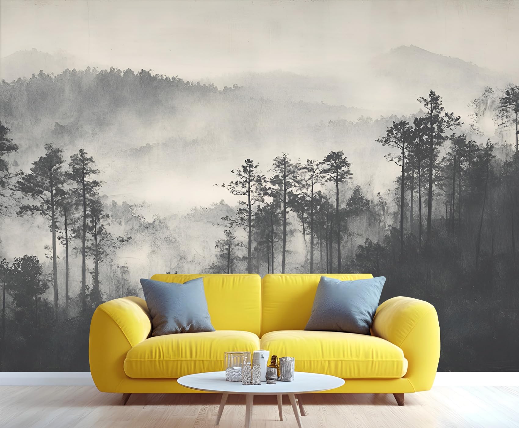 Wooden Board Plank Wall Mural Bedroom - 98" x 69" Murals, Distressed Wallpaper for Living Room, Wooden Board 3D Wall Murals, Vintage Mural Wallpaper (Not Peel and Stick)