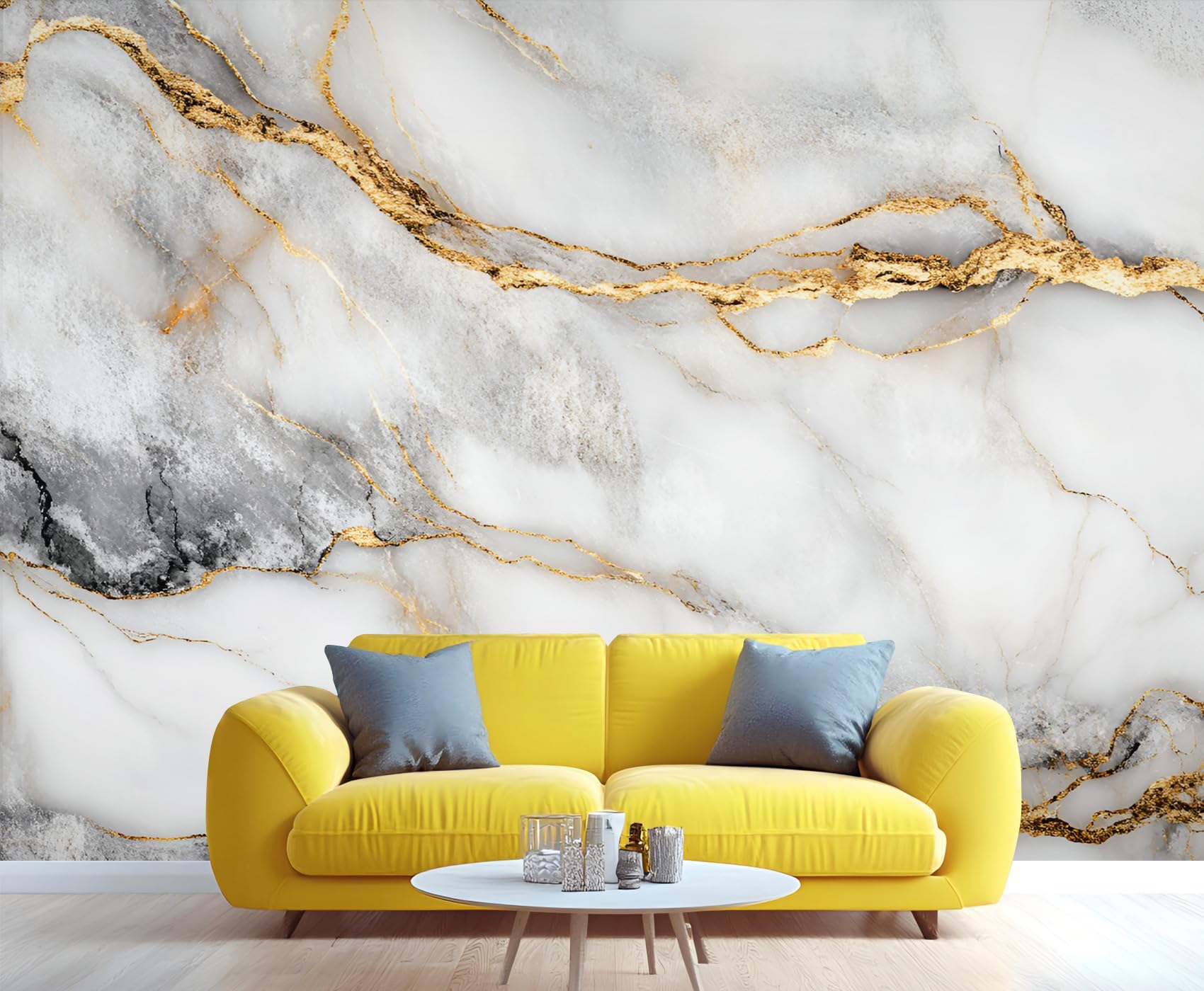 Wooden Board Plank Wall Mural Bedroom - 98" x 69" Murals, Distressed Wallpaper for Living Room, Wooden Board 3D Wall Murals, Vintage Mural Wallpaper (Not Peel and Stick)