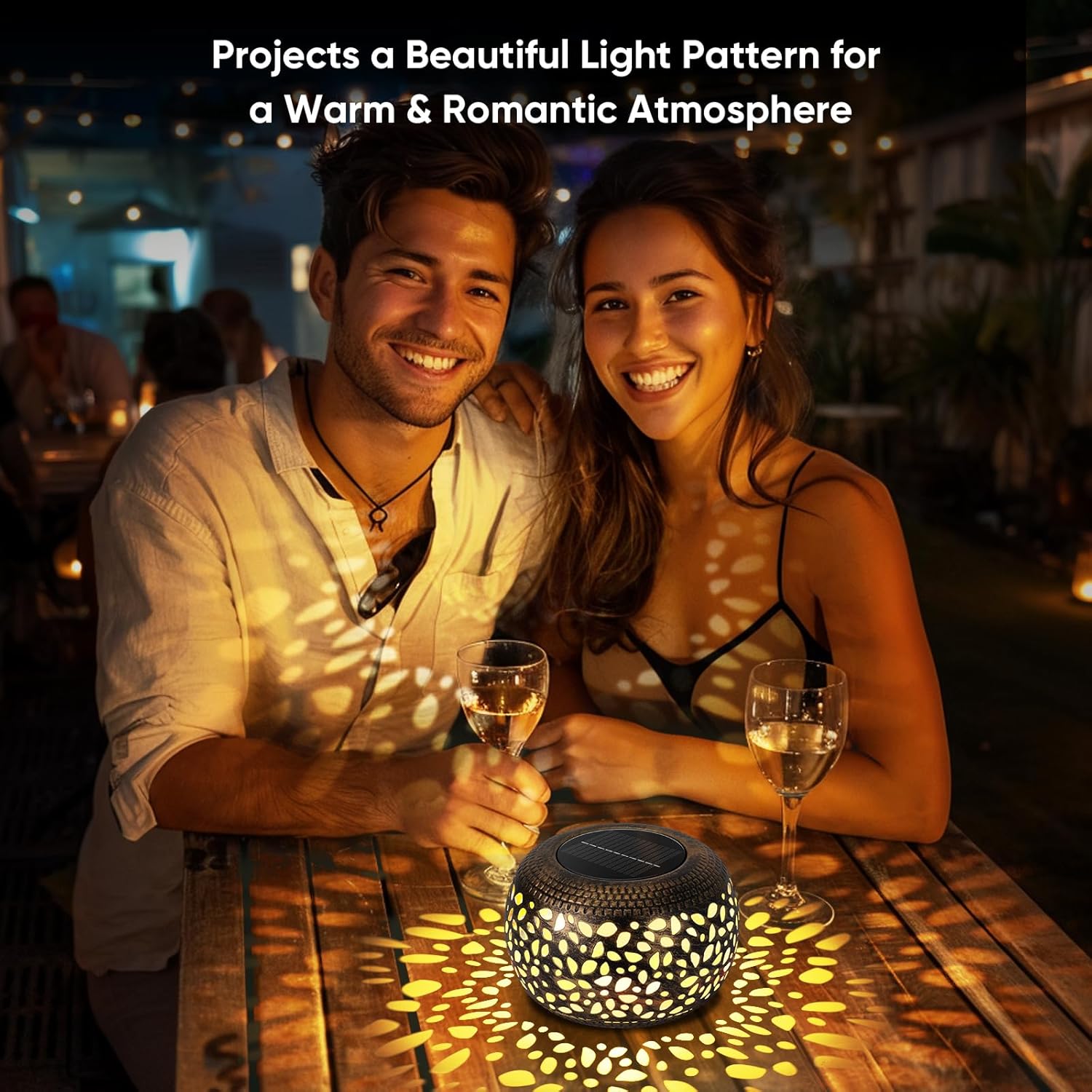 Solar Lanterns Waterproof Outdoor Decor: 2 Pack Hollow Out Retro Metal Solar Lights - Unique Gardening Gifts for Women Mom - Outside Garden Yard Patio Porch Tabletop Decorations 2 Lighting Colors