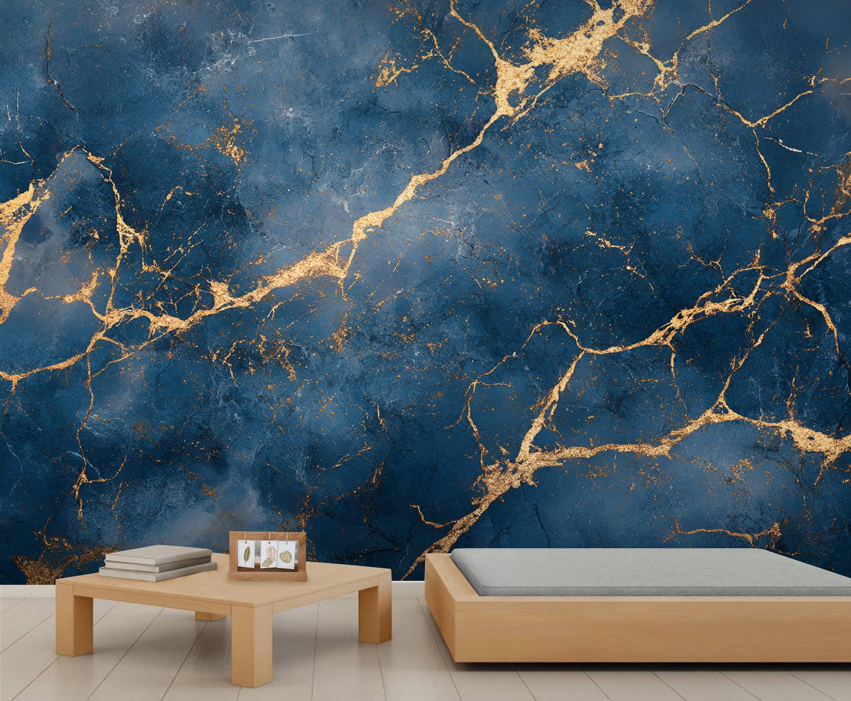 Rustic Wooden Planks Mural Wallpaper - 110" x 79" Mural, Wood Grain Wall Murals for Living Room Bedroom, Vintage Distressed Poster, Wooden Planks Wallpaper (Not Peel and Stick)
