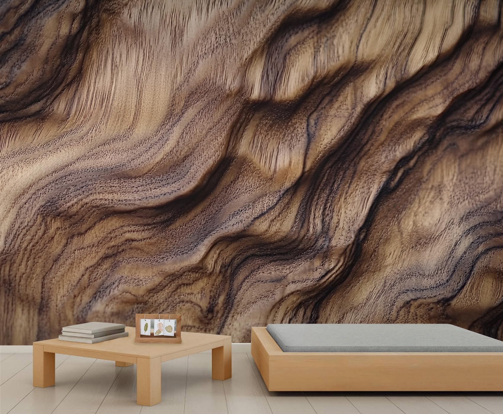 Multiple Irregular Pieces Mural Wallpaper Old Wooden Boards Wallpaper Large Vintage Distressed Wall Mural for Bedroom Home Decor Living Room Dining Room Office