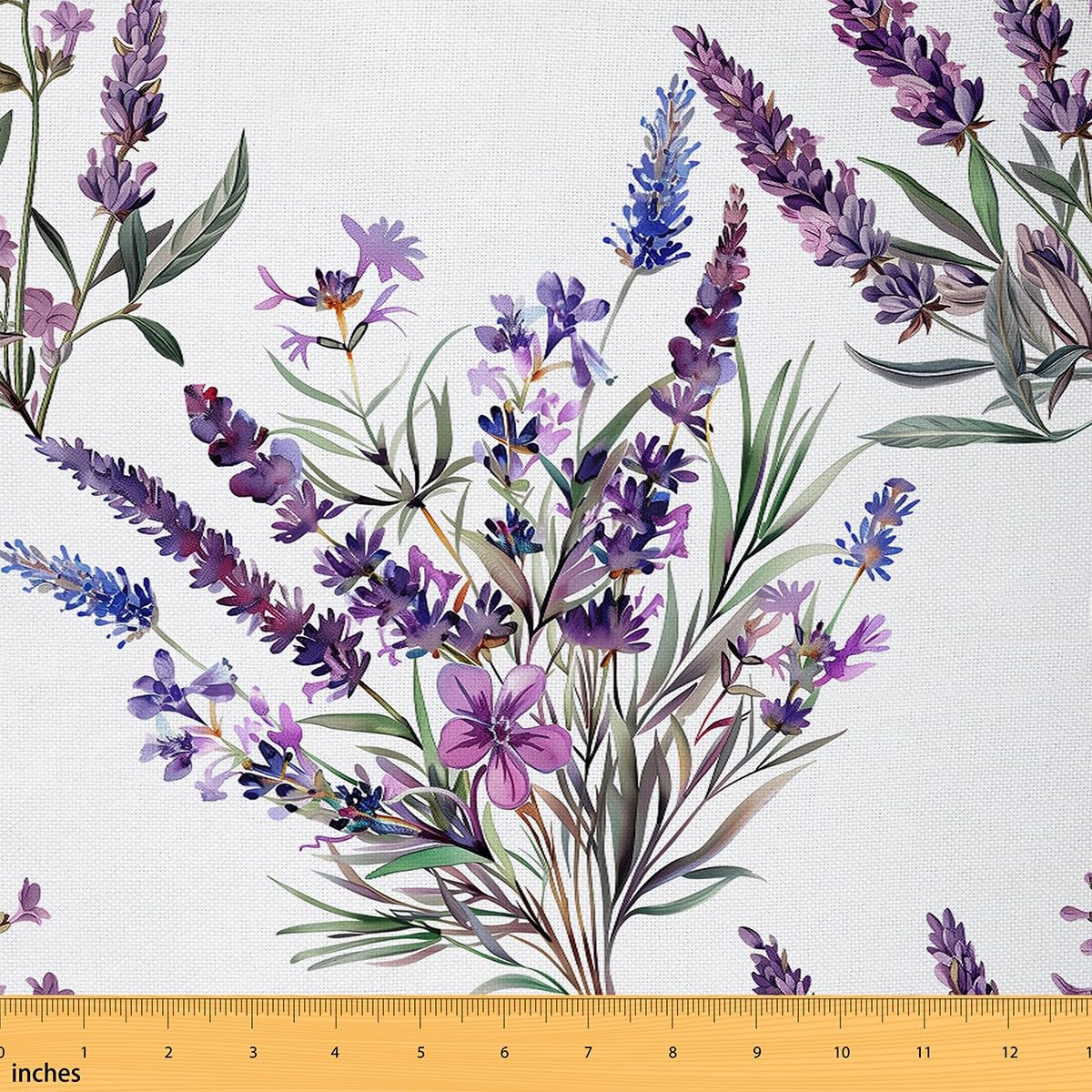 Hummingbird Fabric by The Yard,Botaniclal Flowers Rustic Style DIY Art Project,Jungle Wild Plants Outdoor Decor,Farm Garden Decor Soft Flannel Polyester No Stretch Fabric,3 Yards,108" L x 59" W