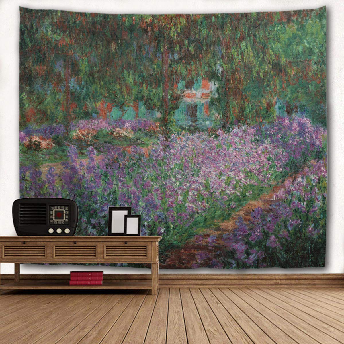 WIHVE Monet's Tapestries, Flower Women Field Argenteuil Tapestry Wall Hanging Art Home Decor for Bedroom Living Room Apartment Dorm 90 x 60 Inches