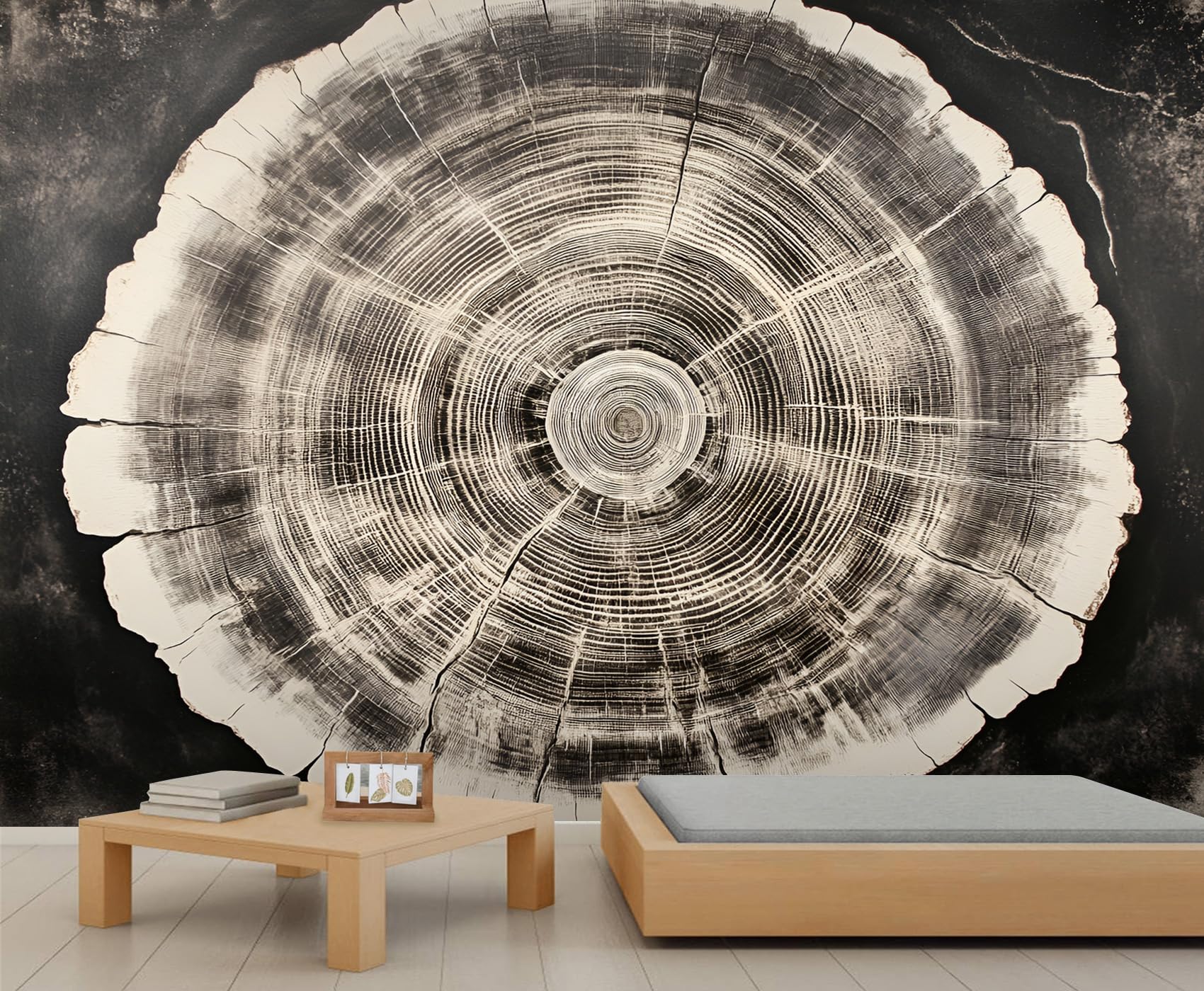 Multiple Irregular Pieces Mural Wallpaper Old Wooden Boards Wallpaper Large Vintage Distressed Wall Mural for Bedroom Home Decor Living Room Dining Room Office
