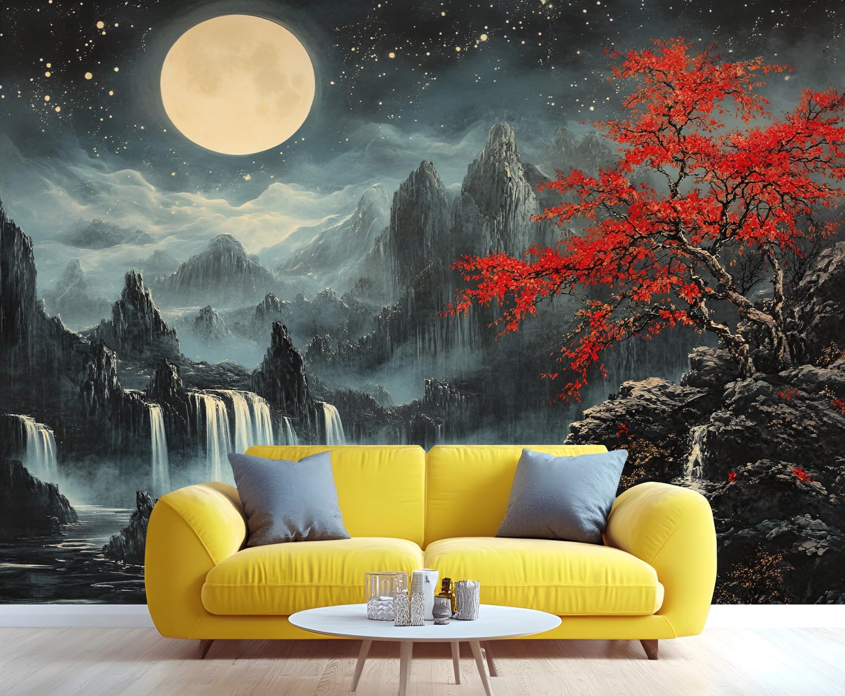Wooden Board Plank Wall Mural Bedroom - 98" x 69" Murals, Distressed Wallpaper for Living Room, Wooden Board 3D Wall Murals, Vintage Mural Wallpaper (Not Peel and Stick)