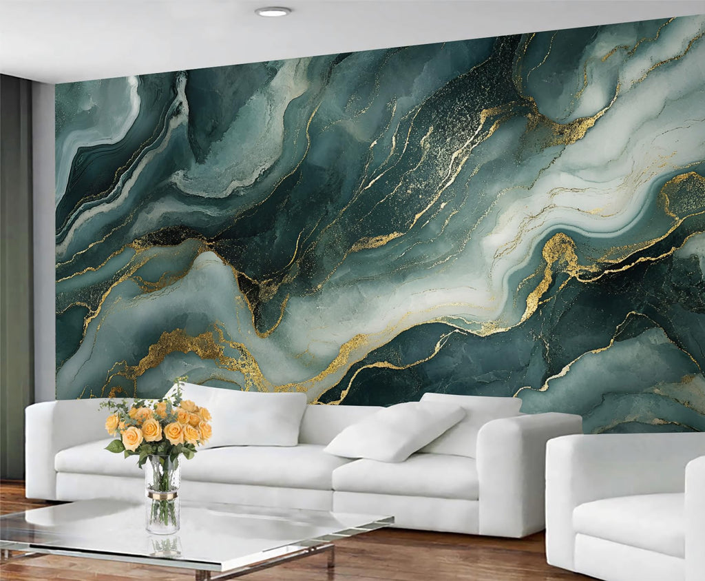 Colorful Wood Grain Wall Mural - Distressed Murals, Wooden Stripes Large Wall Murals for Living Room, Wood Grain Mural - 197" x 118.2" (Not Peel n' Stick)