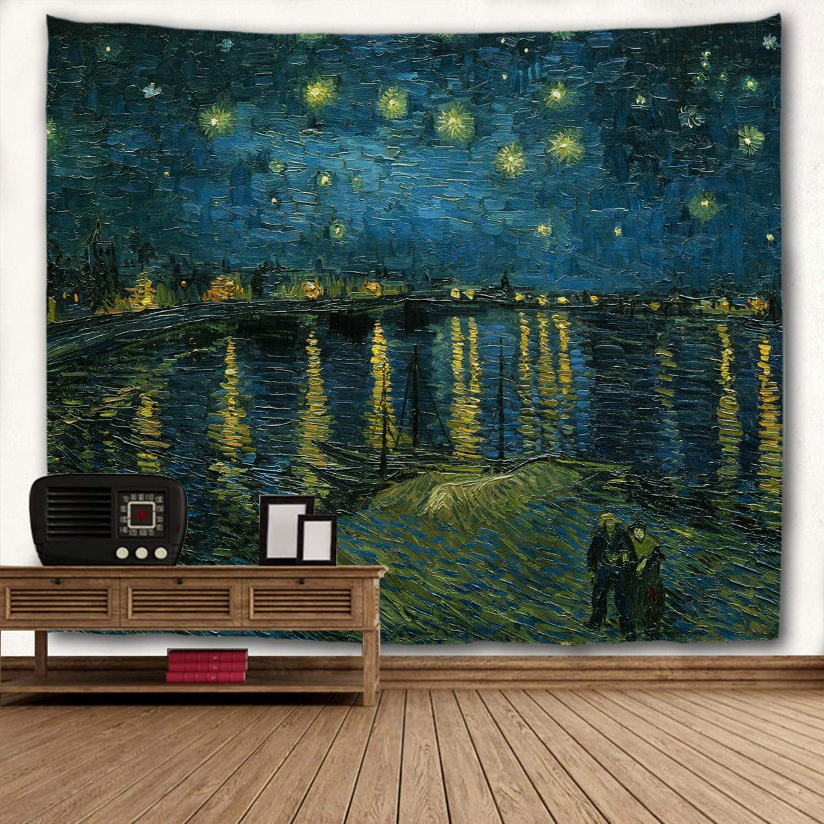 WIHVE Monet's Tapestries, Flower Women Field Argenteuil Tapestry Wall Hanging Art Home Decor for Bedroom Living Room Apartment Dorm 90 x 60 Inches