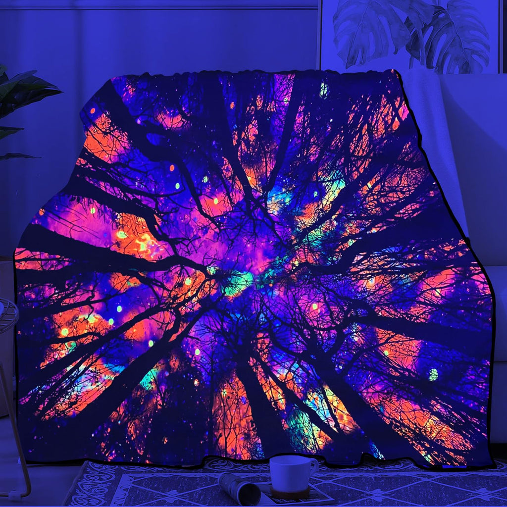Mandala Flower Boho Throw Blanket for Couch Bed Chair Lounge Hippie Room Decor Reversible Cotton Woven Whimsical Throw Blanket Witchy Room Decor Throws Bed Spread Outdoor Camping Blanket 51x59 Inches