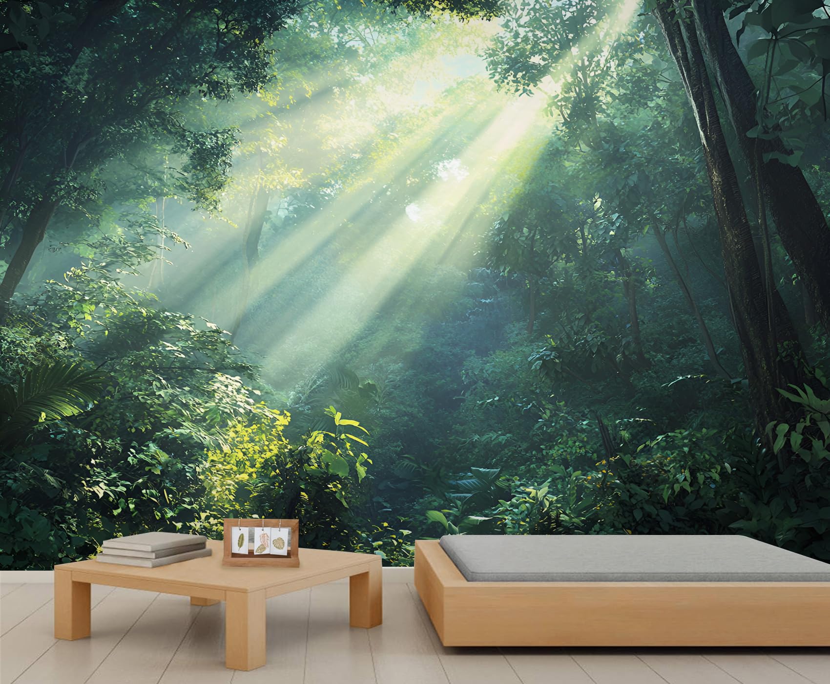 Rustic Wooden Planks Mural Wallpaper - 110" x 79" Mural, Wood Grain Wall Murals for Living Room Bedroom, Vintage Distressed Poster, Wooden Planks Wallpaper (Not Peel and Stick)