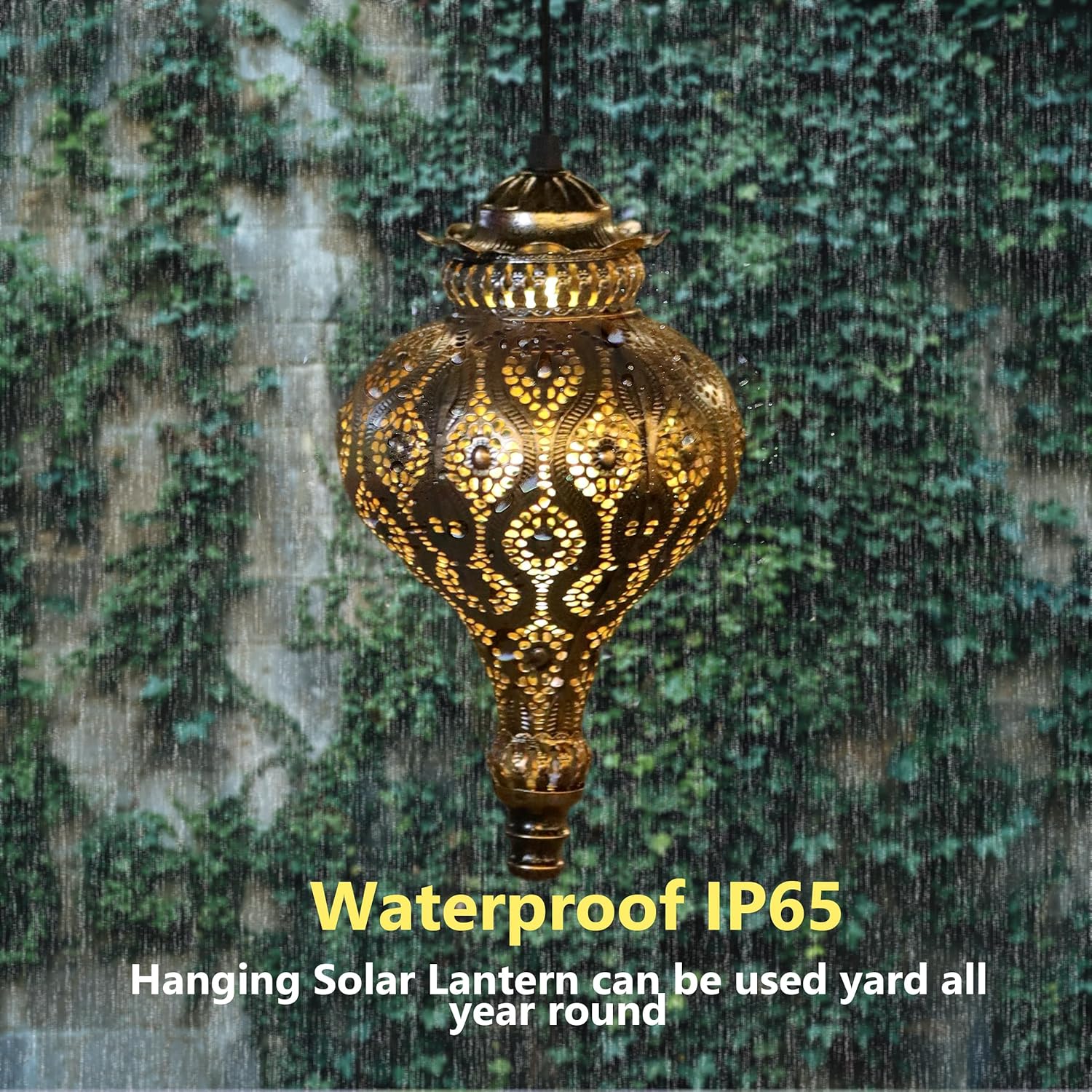 Solar Moroccan Lantern Outdoor Garden Decor(2 Pack) Solar Lanterns Outdoor Waterproof, Lanterns Decorative Outdoor Lights for Patio Pathway Yard Porch Backyard.