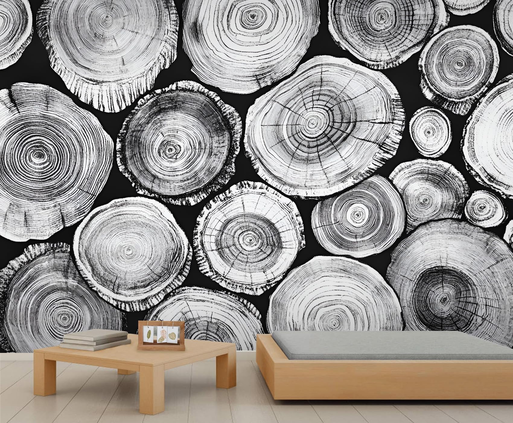Multiple Irregular Pieces Mural Wallpaper Old Wooden Boards Wallpaper Large Vintage Distressed Wall Mural for Bedroom Home Decor Living Room Dining Room Office